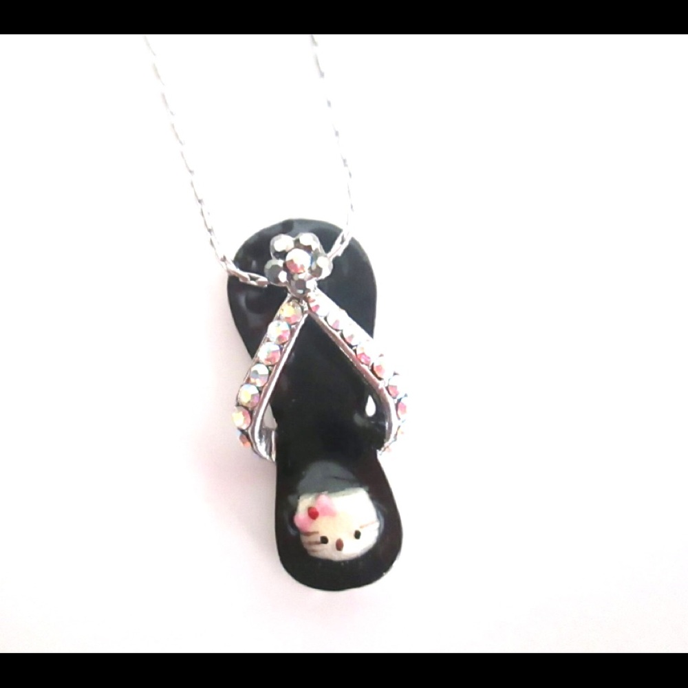 New Rucinni Hello Kitty Flip Flop Necklace